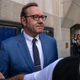 Kevin Spacey after his court appearance Thursday morning